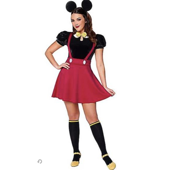 Disney Other Minnie Mouse Adult Dress Up Costume Dress Ears Socks